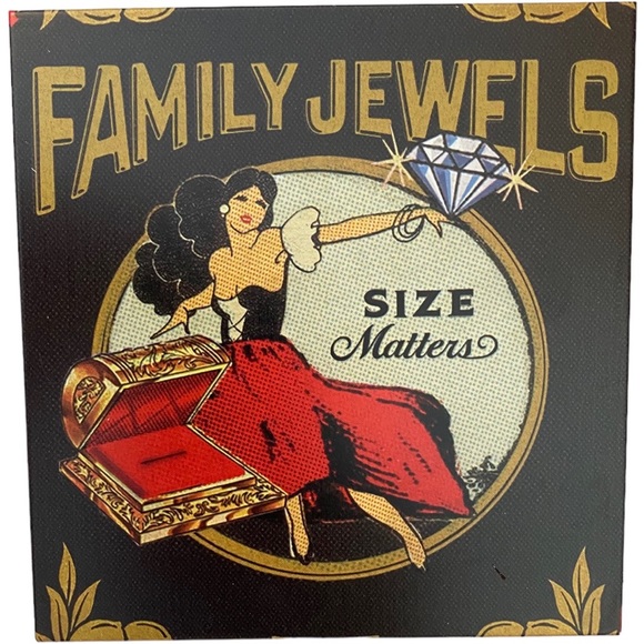 Blue Q Accessories Blue Q Retired Out Of Print Metal Family Jewels